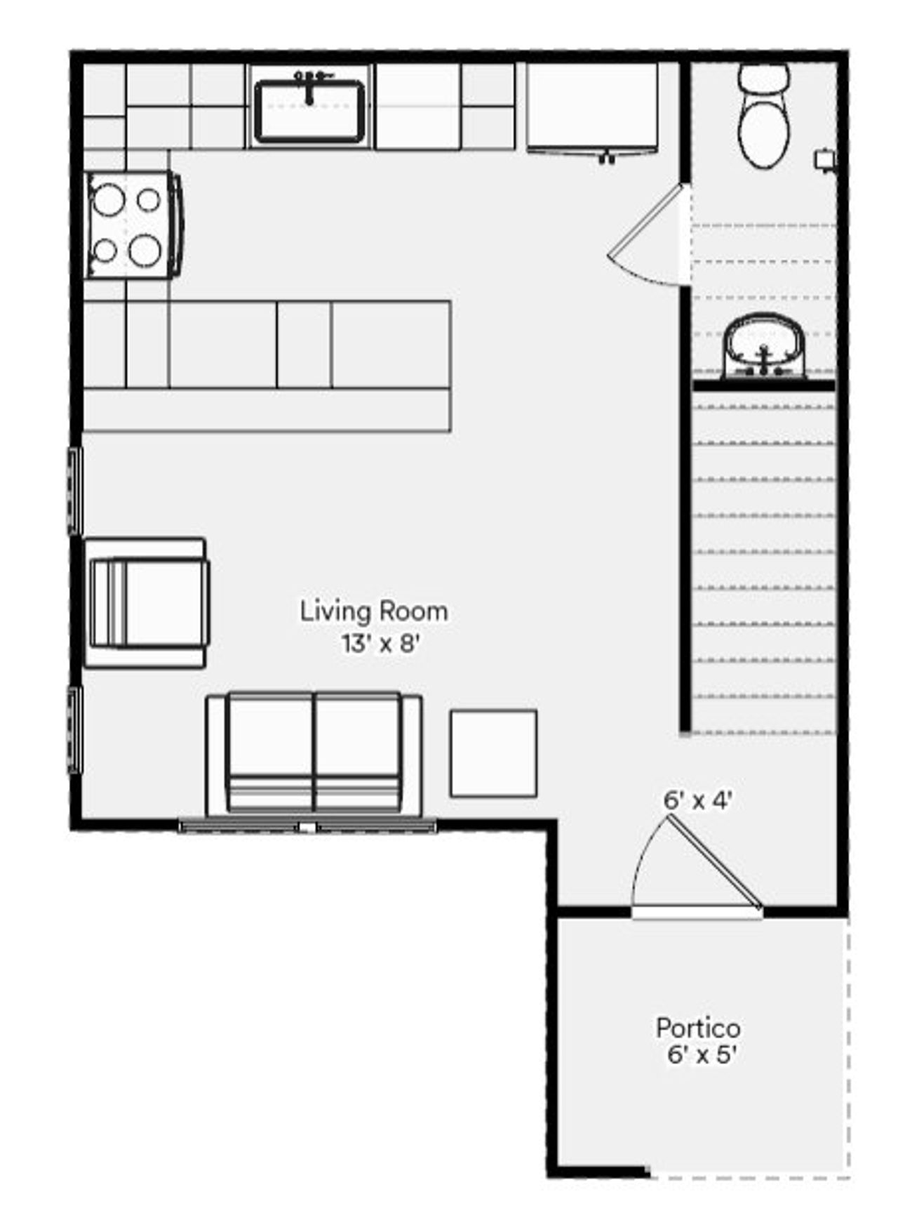 2D floor plan layout for the The Eason by Legacy South Homes in The Chadwick, Nashville, TN (Image 2).