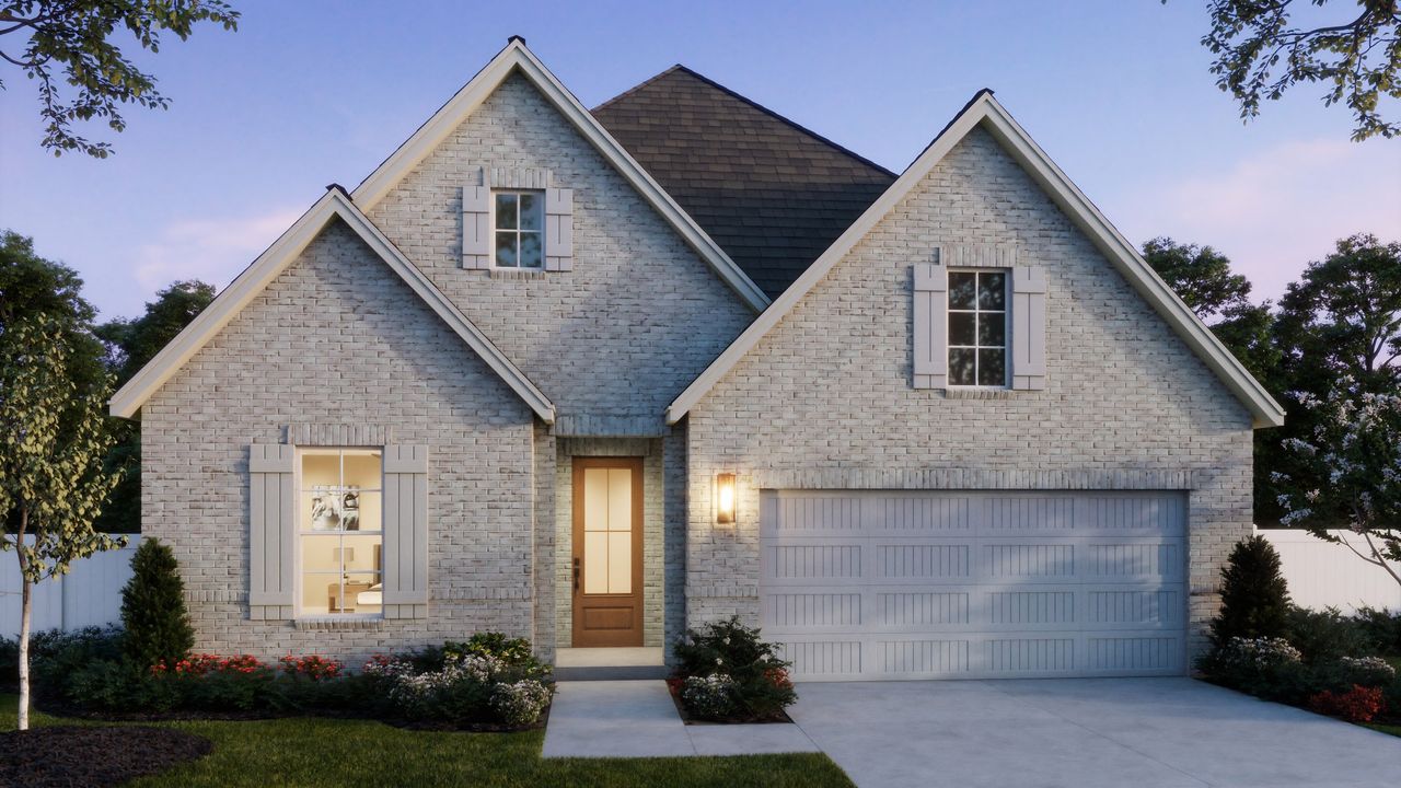 Representative exterior photo of a completed home built from the Frederic II by Normandy Homes in Rainwater Crossing, Celina, TX (Image 2).