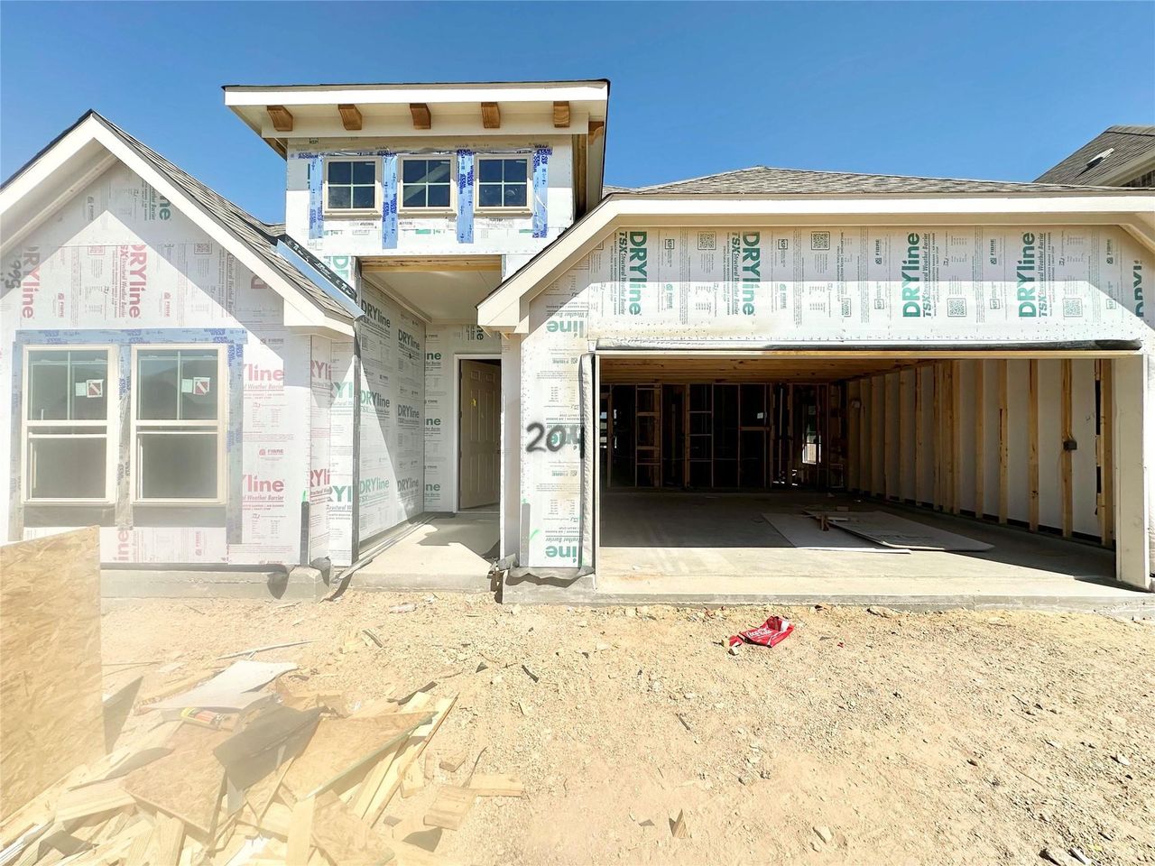 Exterior details and patio area of a home in Anthem, Kyle (Image 2). Exterior details and patio area of a home in Anthem, Kyle (Image 2).