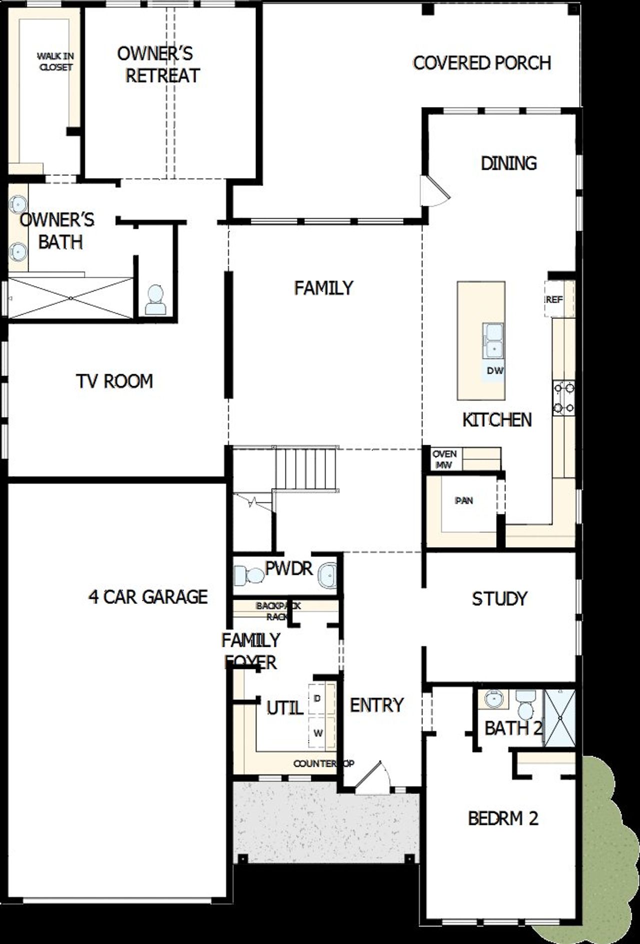 2D floor plan layout of this home in Briggs Ranch – Signature Legacy Series, San Antonio, TX (Image 2). 2D floor plan layout of this home in Briggs Ranch – Signature Legacy Series, San Antonio, TX (Image 2).