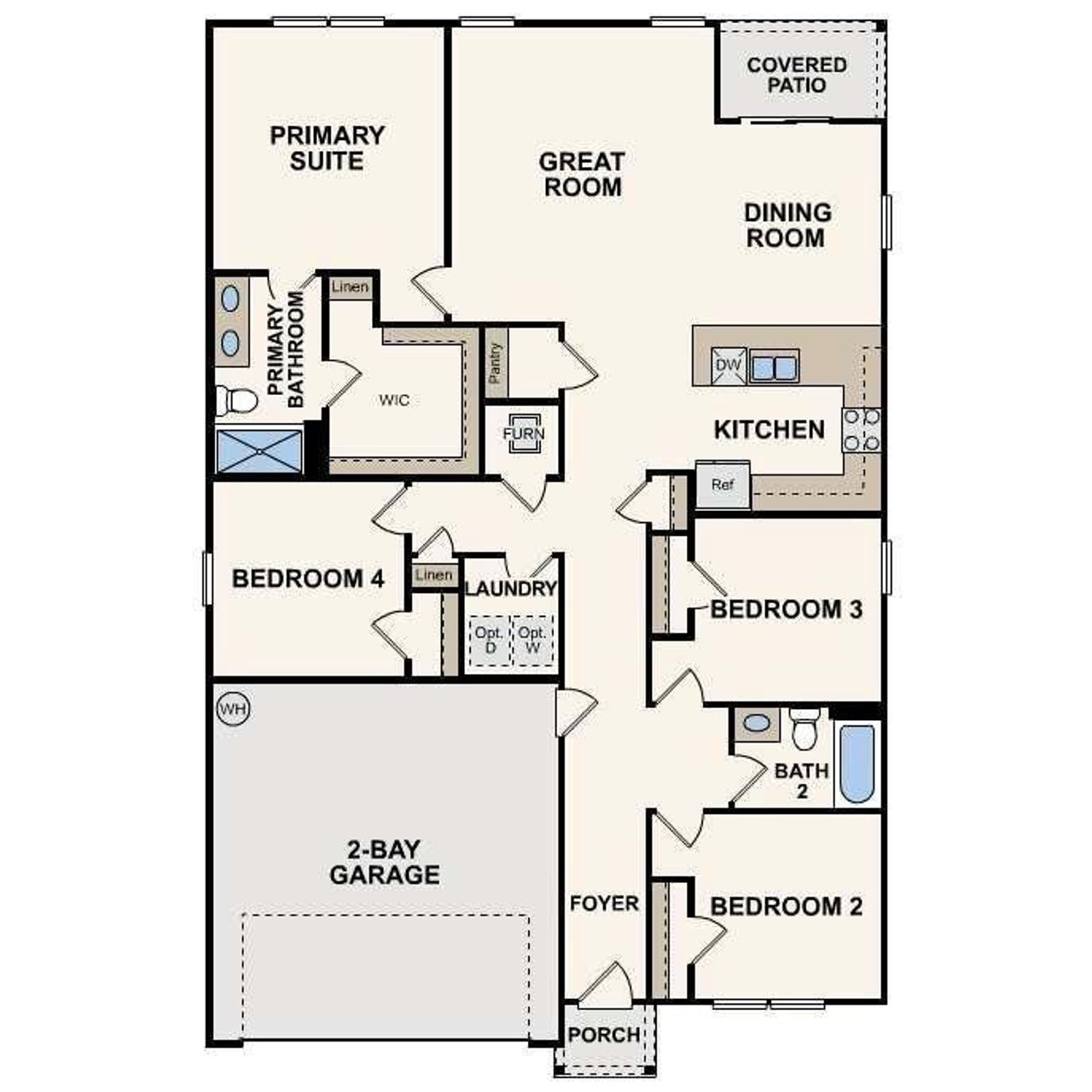 2D floor plan layout of this home in Peachtree Estates, Chatsworth, GA (Image 2). 2D floor plan layout of this home in Peachtree Estates, Chatsworth, GA (Image 2).