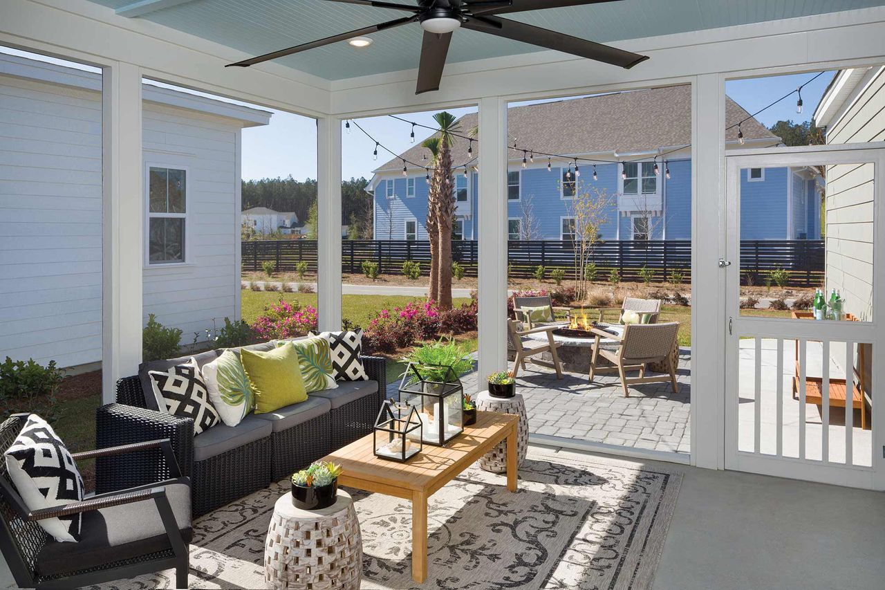 Representative furnished interior of a home built from the The Jenkins by David Weekley Homes in Point Hope - Garden Collection, Charleston (Image 2).