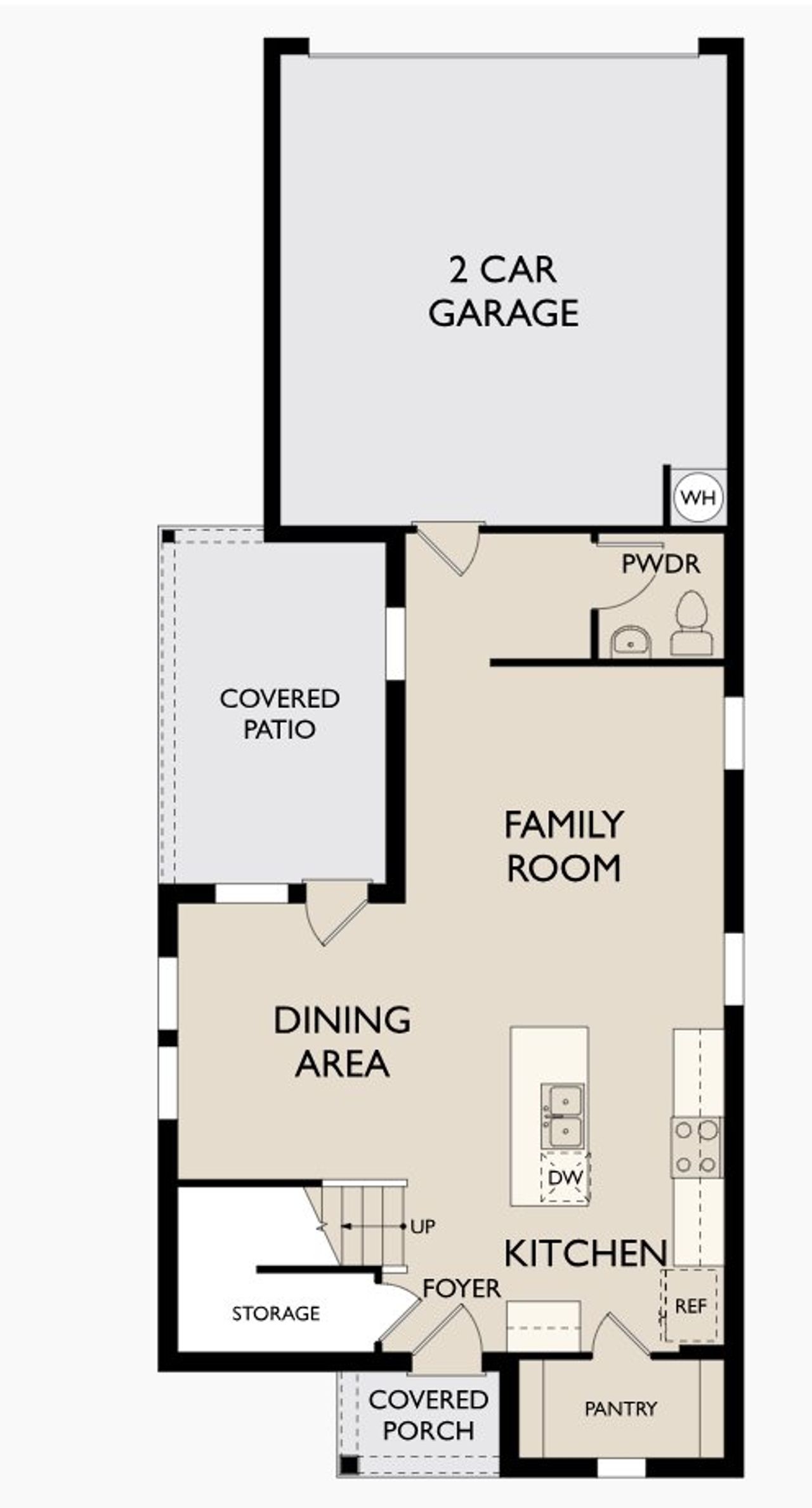 2D floor plan layout for the Maynard by Starlight Homes in Hawks Run, Kissimmee, FL (Image 2).