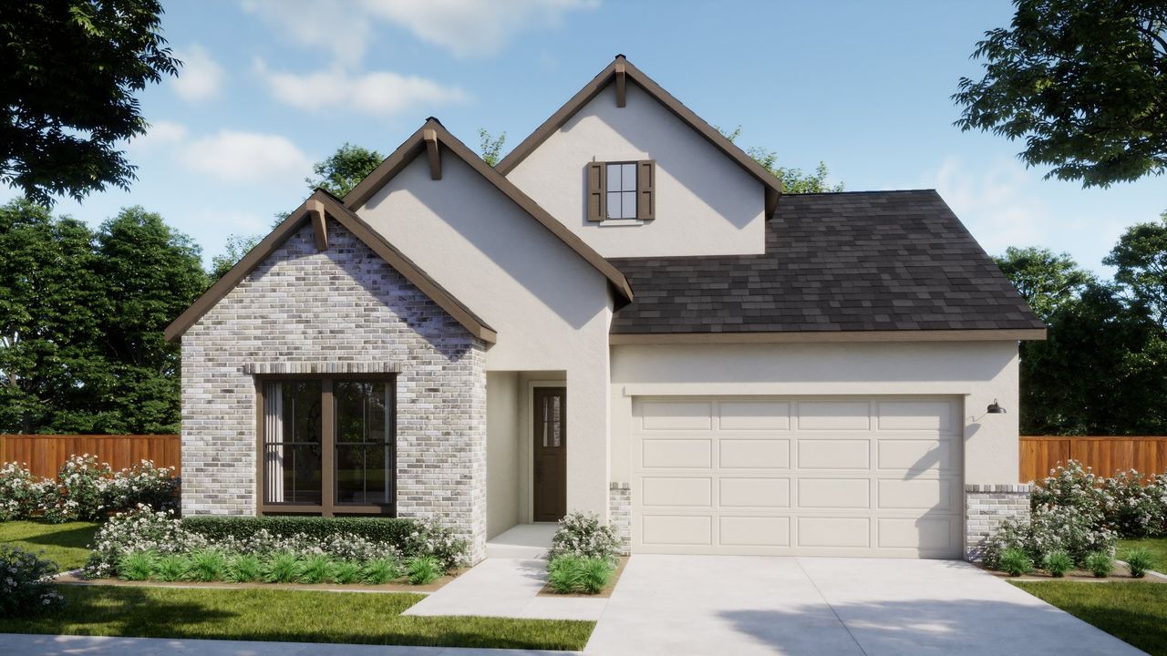 Representative exterior photo of a completed home built from the 4017 by Risewell Homes in Bluff Haven, Georgetown, TX (Image 2).