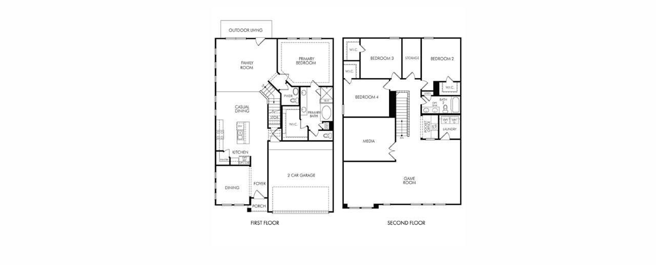 2D floor plan layout of this home in , Atascocita, TX (Image 2). 2D floor plan layout of this home in , Atascocita, TX (Image 2).