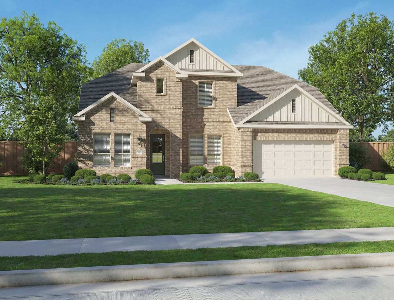 Representative exterior photo of a completed home built from the Cape Verde by Centre Living Homes in Haven Ranch, Waxahachie, TX (Image 2).