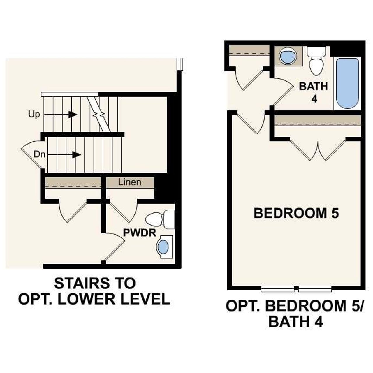 2D floor plan layout of this home in Union Heights, Flowery Branch, GA (Image 2).