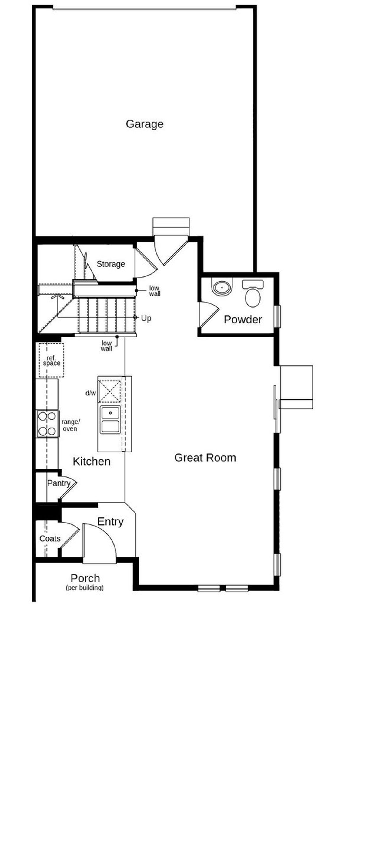 2D floor plan layout of this home in Painted Prairie Villas, Aurora, CO (Image 2).