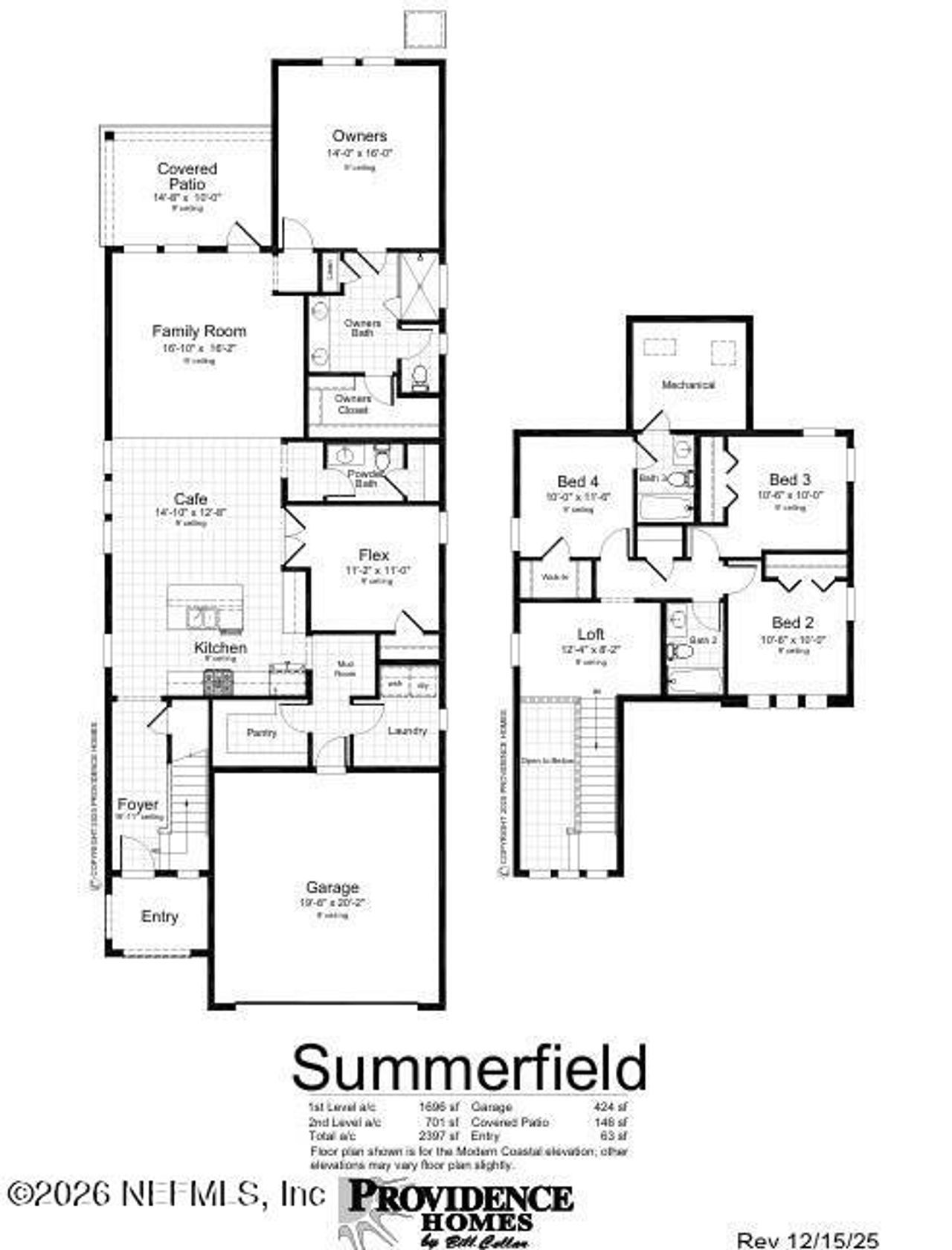 2D floor plan layout of this home in , Ponte Vedra, FL (Image 2).