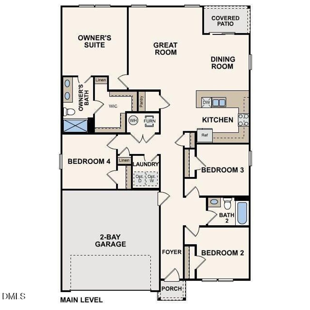 Cabot floorplan ranch