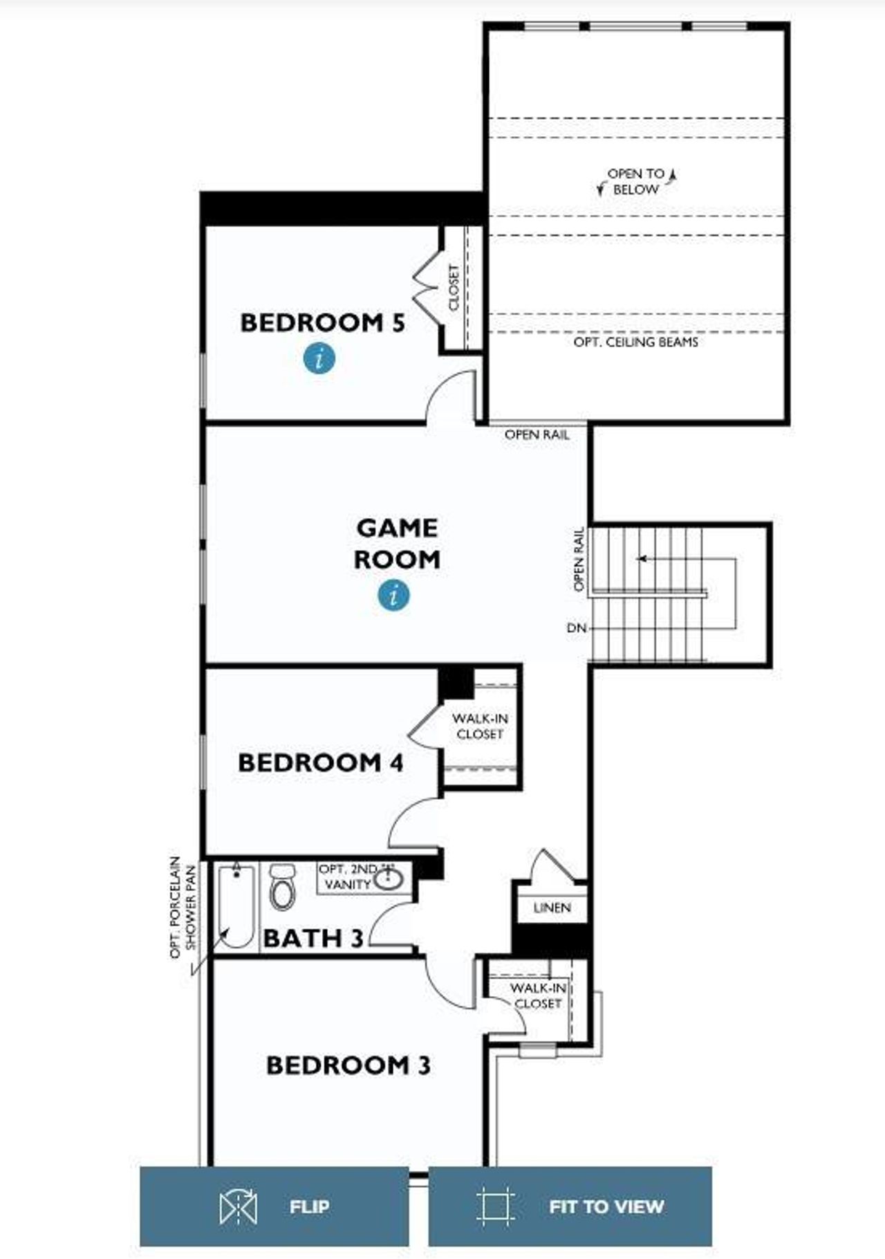 2D floor plan layout of this home in , Conroe, TX (Image 2).