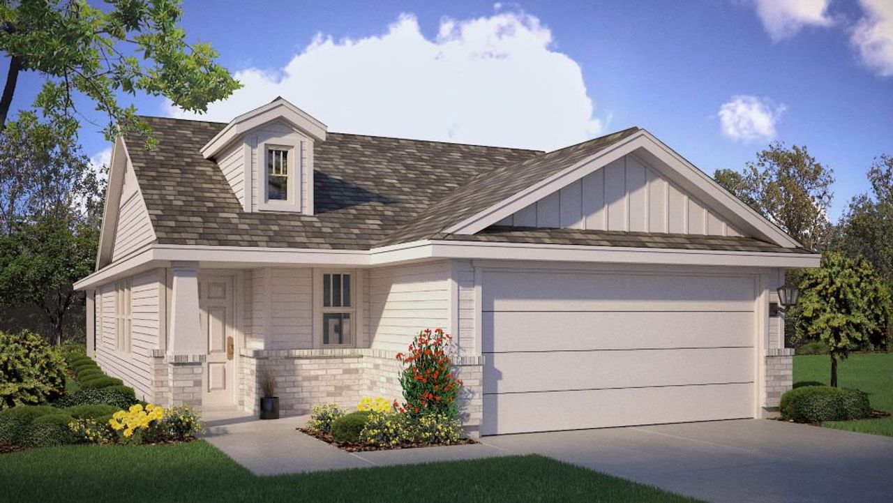 Representative exterior photo of a completed home built from the G by D.R. Horton in Deer Meadows, Odessa, TX (Image 2).
