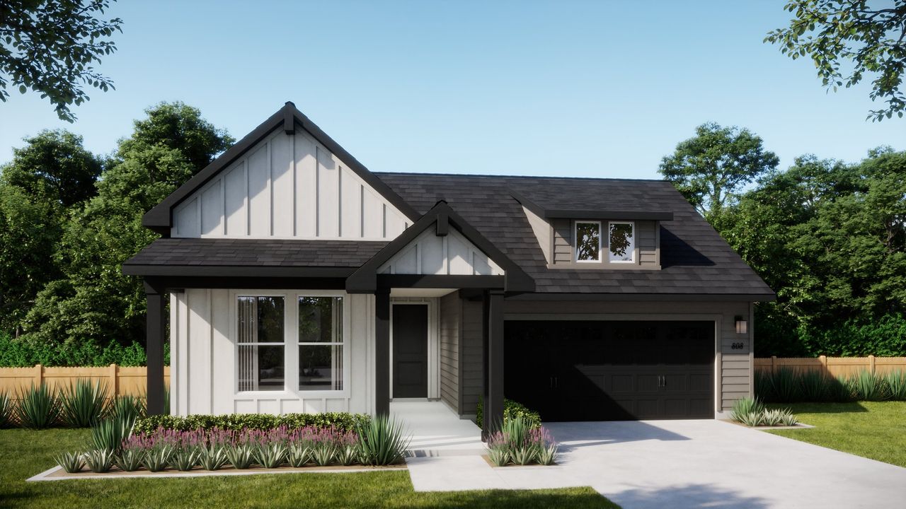 Representative exterior photo of a completed home built from the 4015 by Risewell Homes in Parkton Square, Kyle, TX (Image 2).