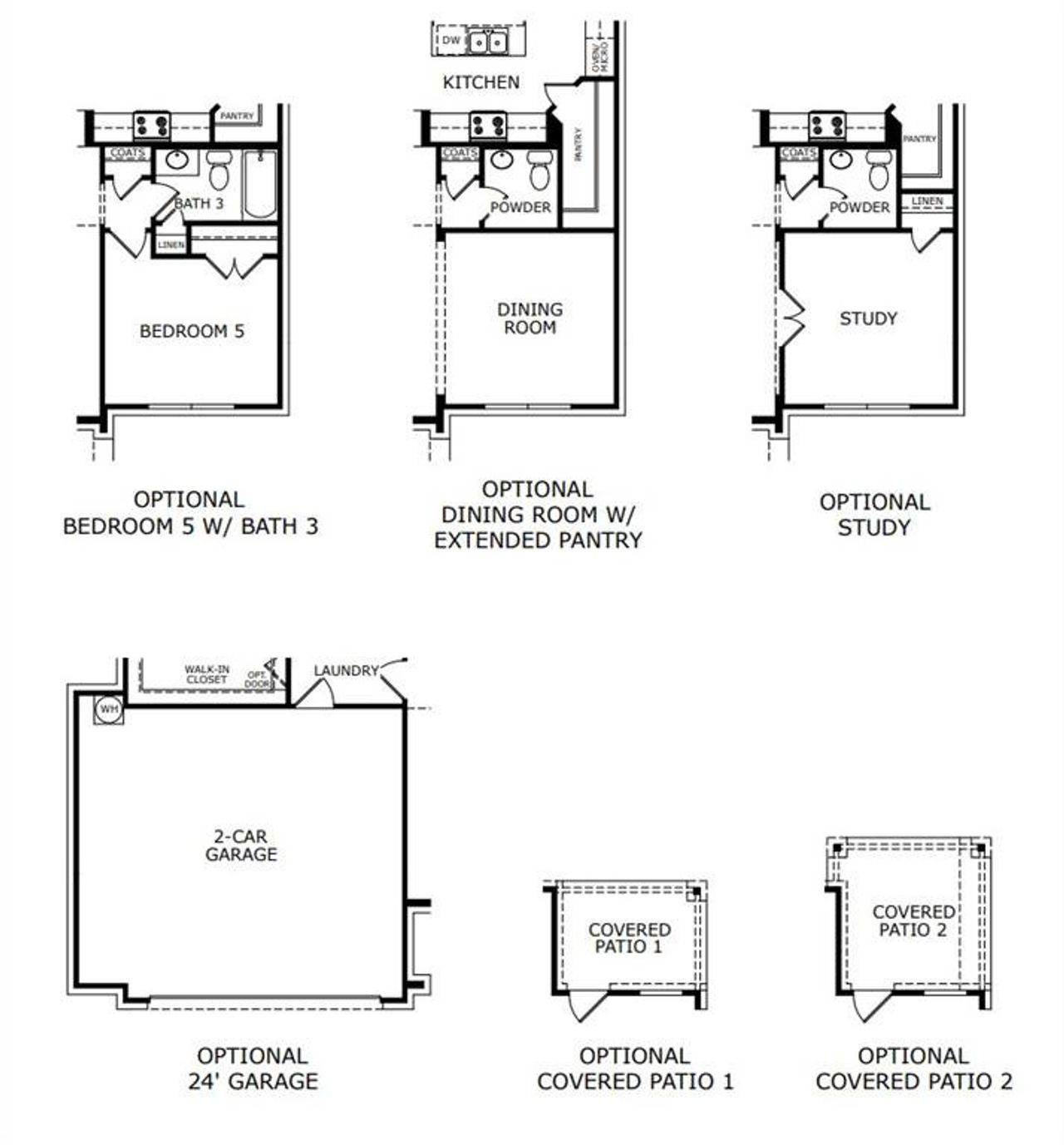 Hunters Ridge-2844-Floorplan Options Hunters Ridge-2844-Floorplan Options