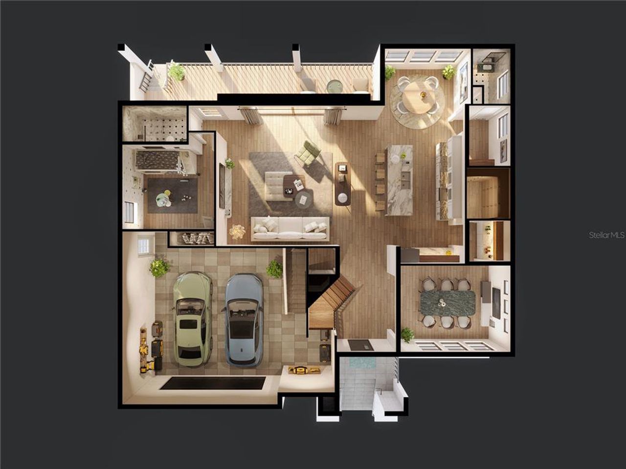2D floor plan layout of this home in , Tampa, FL (Image 2).