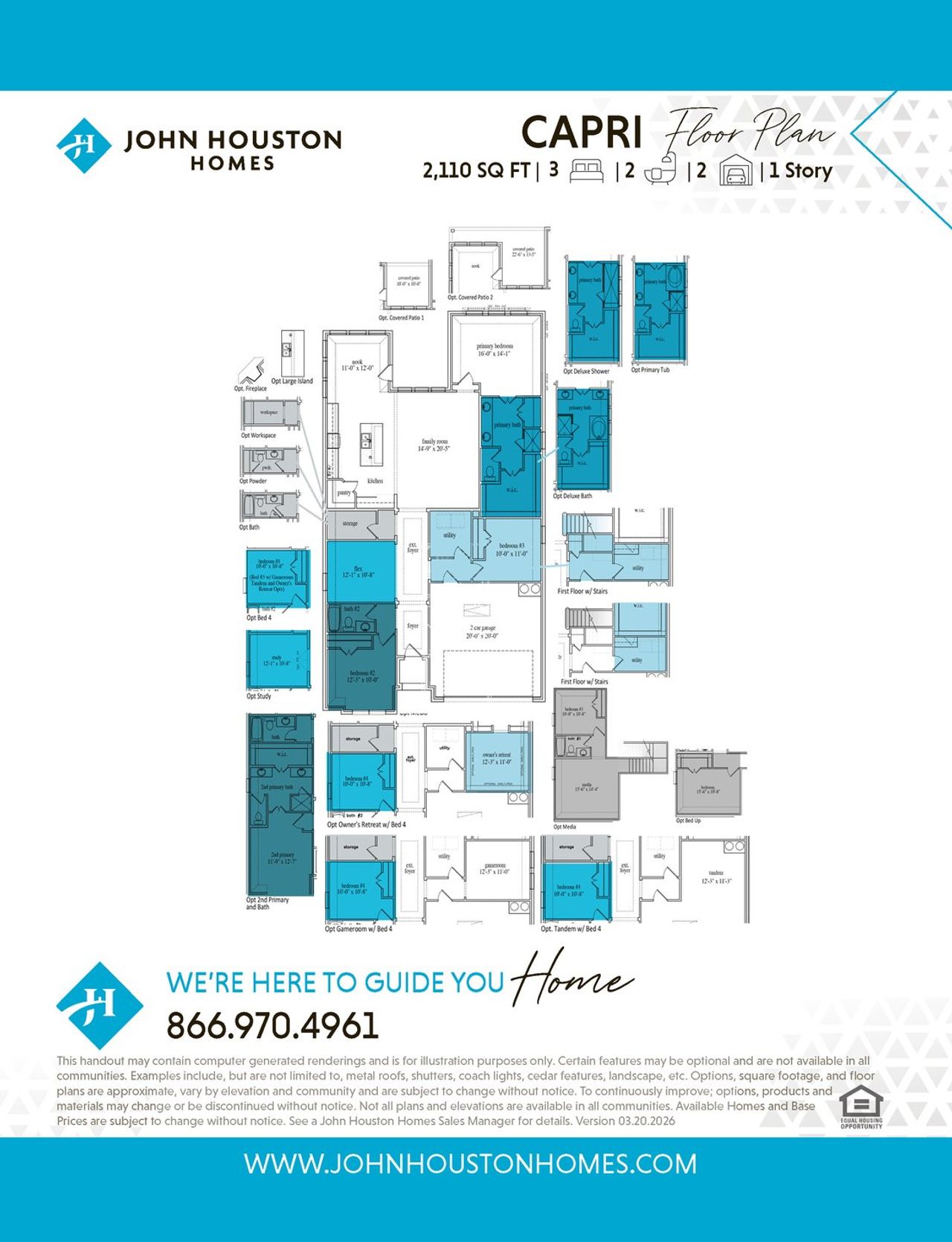 Image 2 representing the Capri by John Houston Homes in Vista Point, Grandview, TX. Image 2 representing the Capri by John Houston Homes in Vista Point, Grandview, TX.