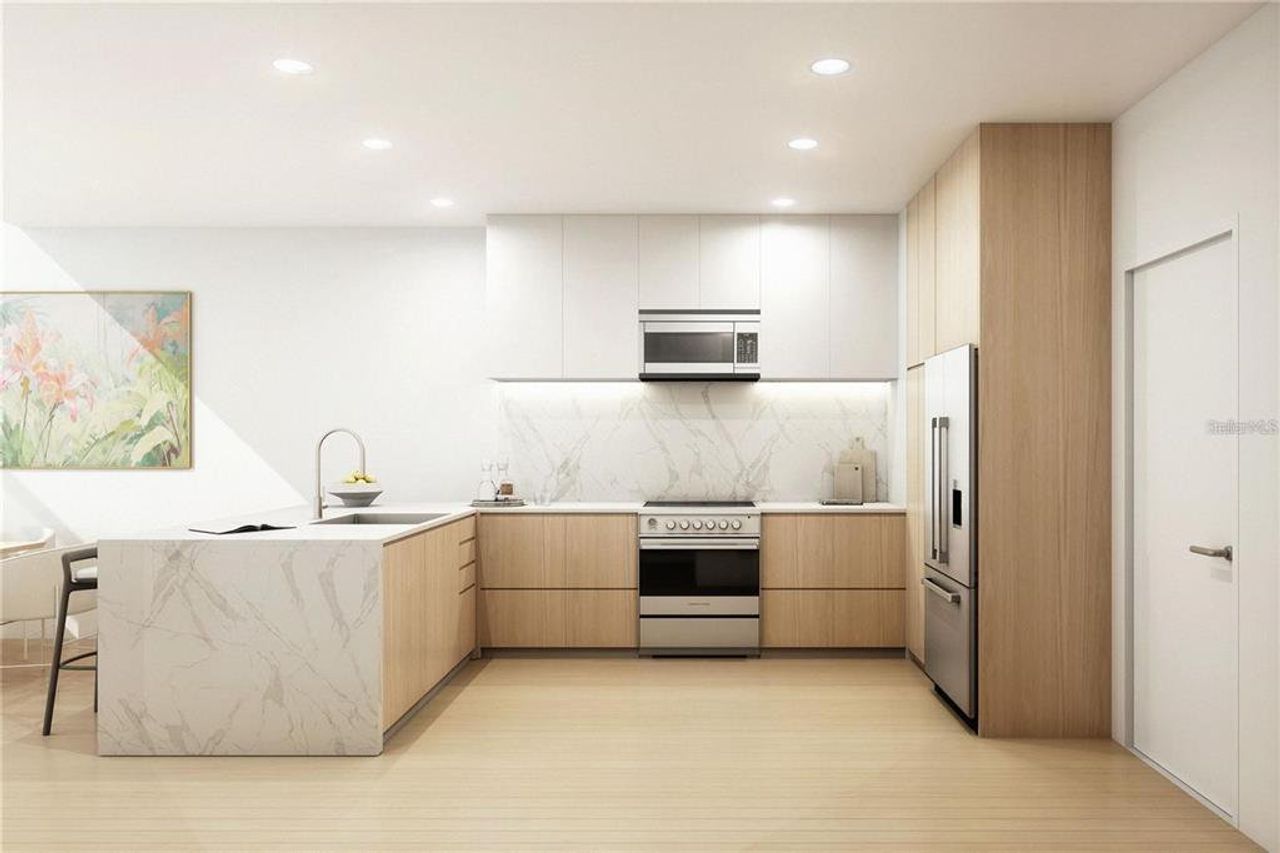 Furnished interior view inside a new home in Bath and Racquet Residences and Club, Sarasota (Image 2).