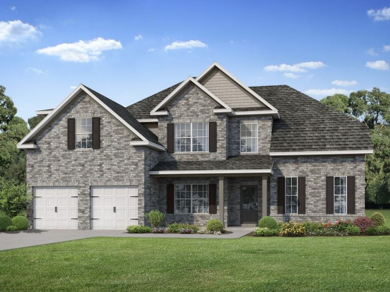 Representative exterior photo of a completed home built from the The Newburgh by Stephen Elliott Homes in Ruby Creek Estates, Atlanta, GA (Image 2).