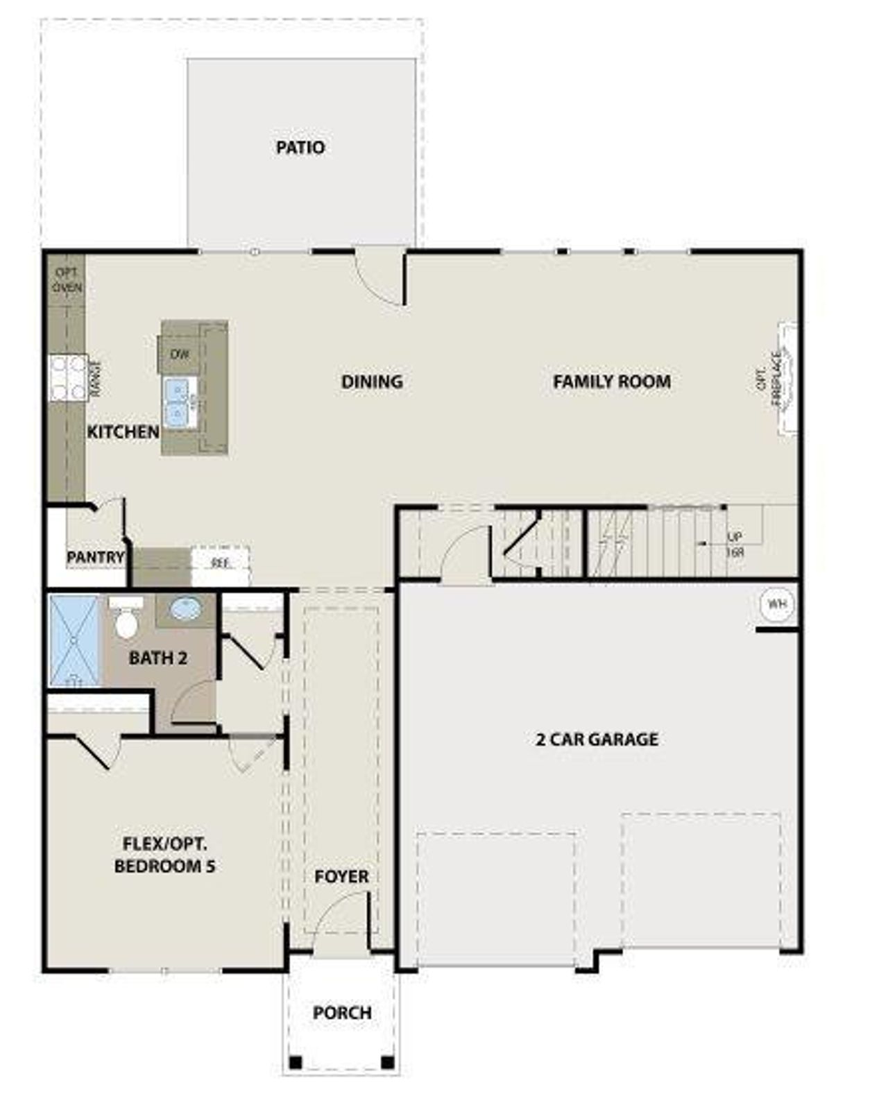 2D floor plan layout of this home in , Commerce, GA (Image 2).
