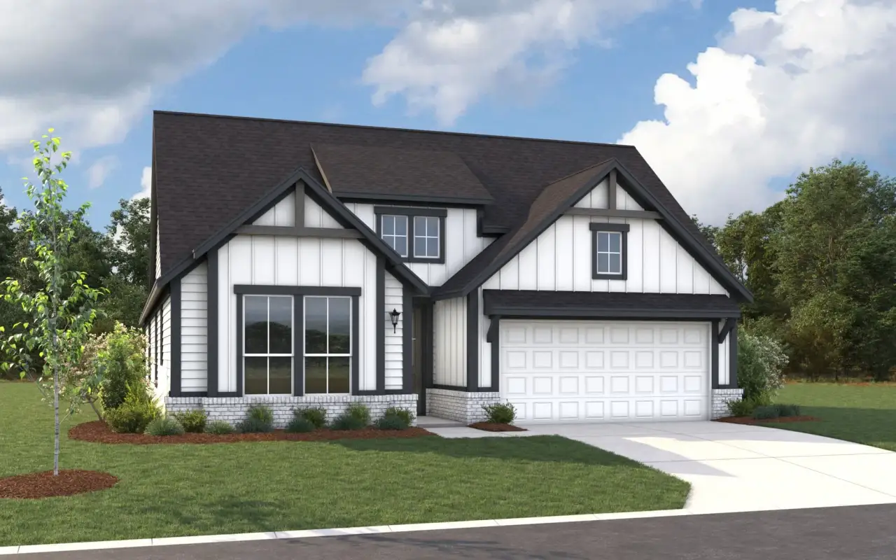 The Aspen - Farmhouse Elevation