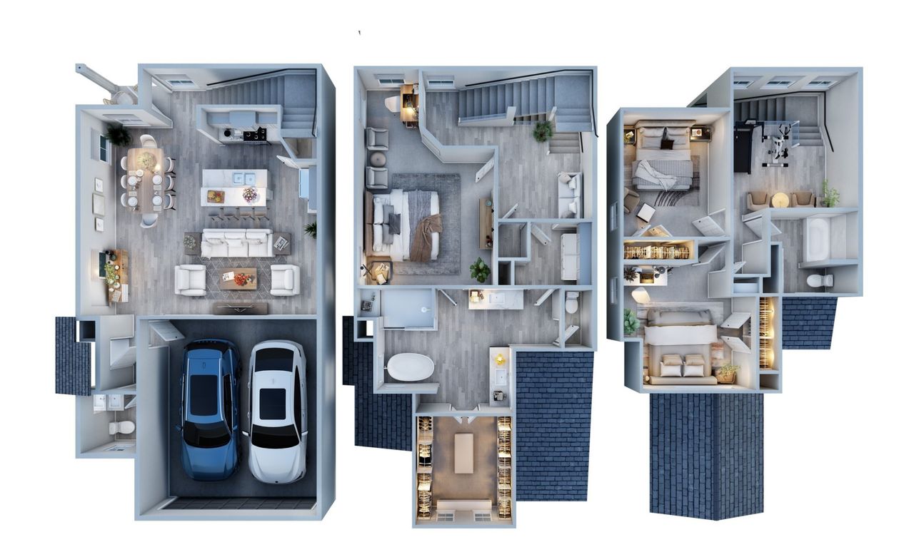 Image 2 representing the Floor Plan 2185 by Colina Homes in Regents Court, Houston, TX. Image 2 representing the Floor Plan 2185 by Colina Homes in Regents Court, Houston, TX.