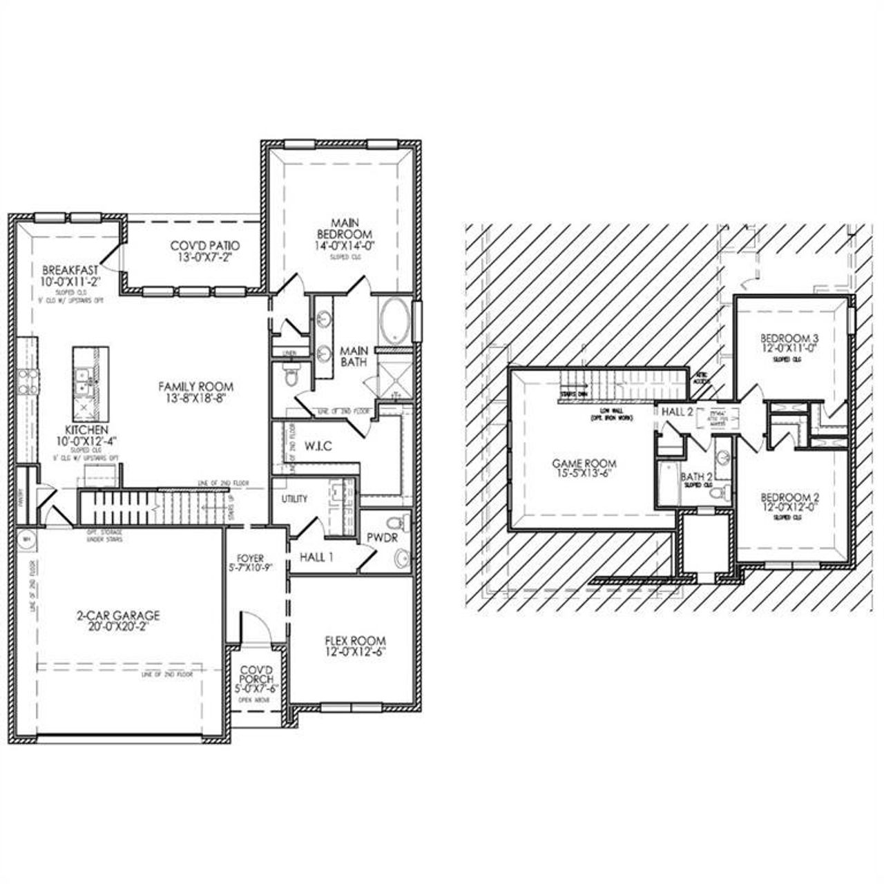 2D floor plan layout of this home in , Kaufman, TX (Image 2).