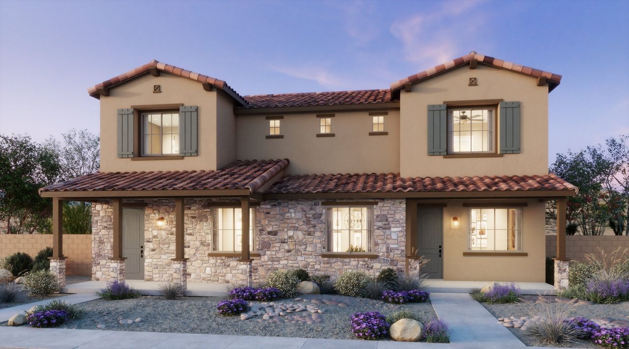 Representative exterior photo of a completed home built from the 1 by Risewell Homes in Bella Storia, Gilbert, AZ (Image 2). Representative exterior photo of a completed home built from the 1 by Risewell Homes in Bella Storia, Gilbert, AZ (Image 2).