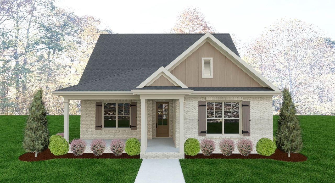 Representative exterior photo of a completed home built from the 1838 Bluebird Hollow by Ole South in Bluebird Hollow, Spring Hill, TN (Image 2).