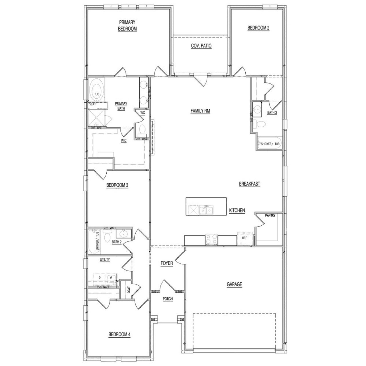 2D floor plan layout of this home in Hickory Hill, Sherman, TX (Image 2). 2D floor plan layout of this home in Hickory Hill, Sherman, TX (Image 2).