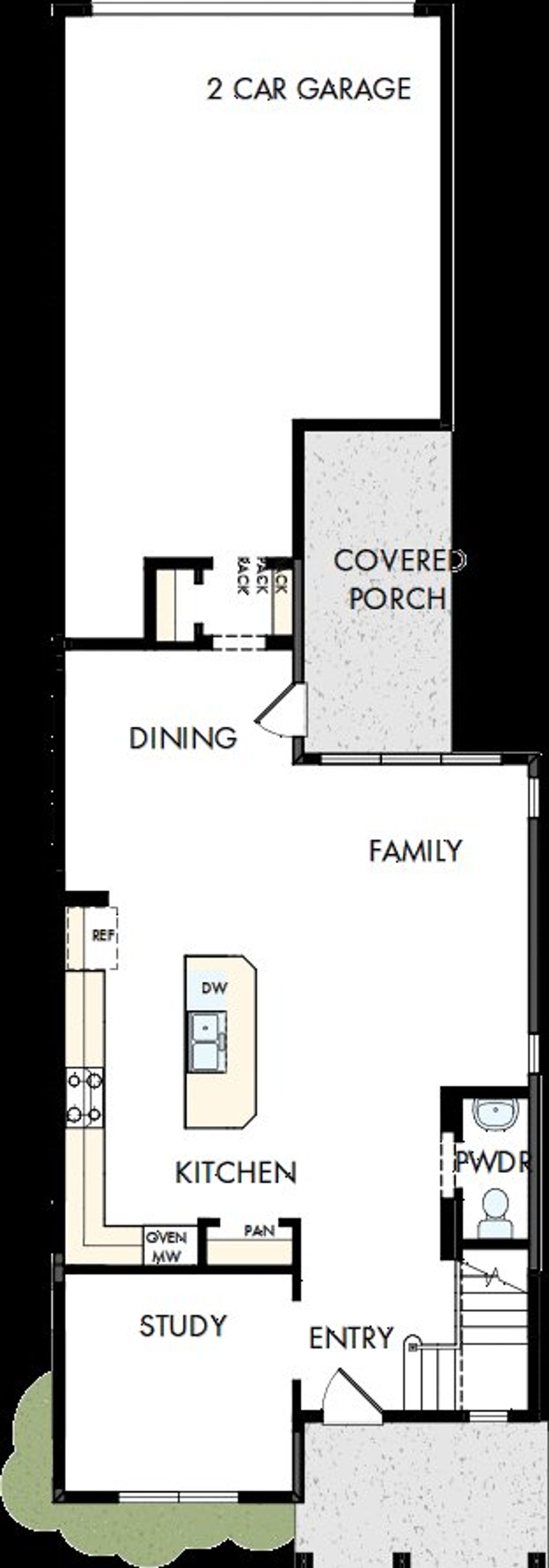 2D floor plan layout of this home in The Retreat at Harvest, Argyle, TX (Image 2).