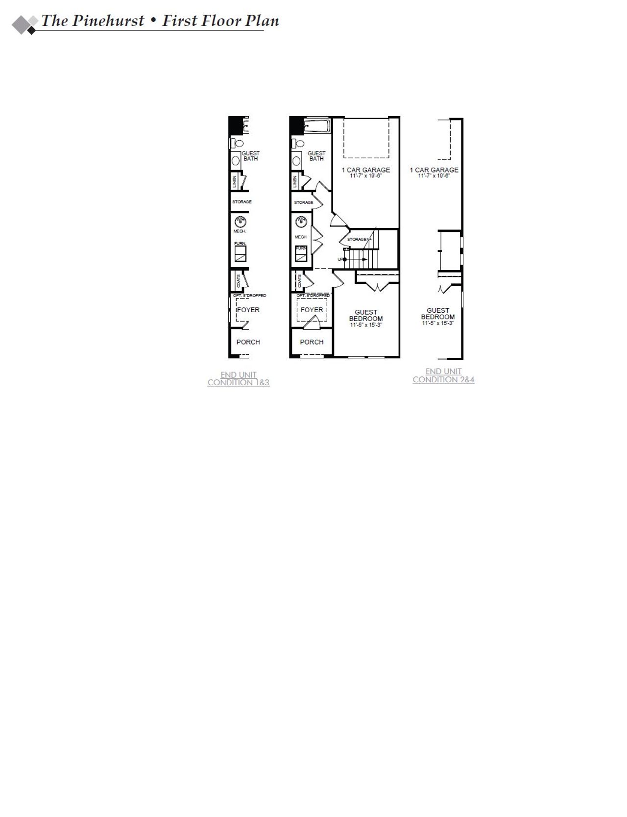 2D floor plan layout of this home in New Riverside Village, Bluffton, SC (Image 2).
