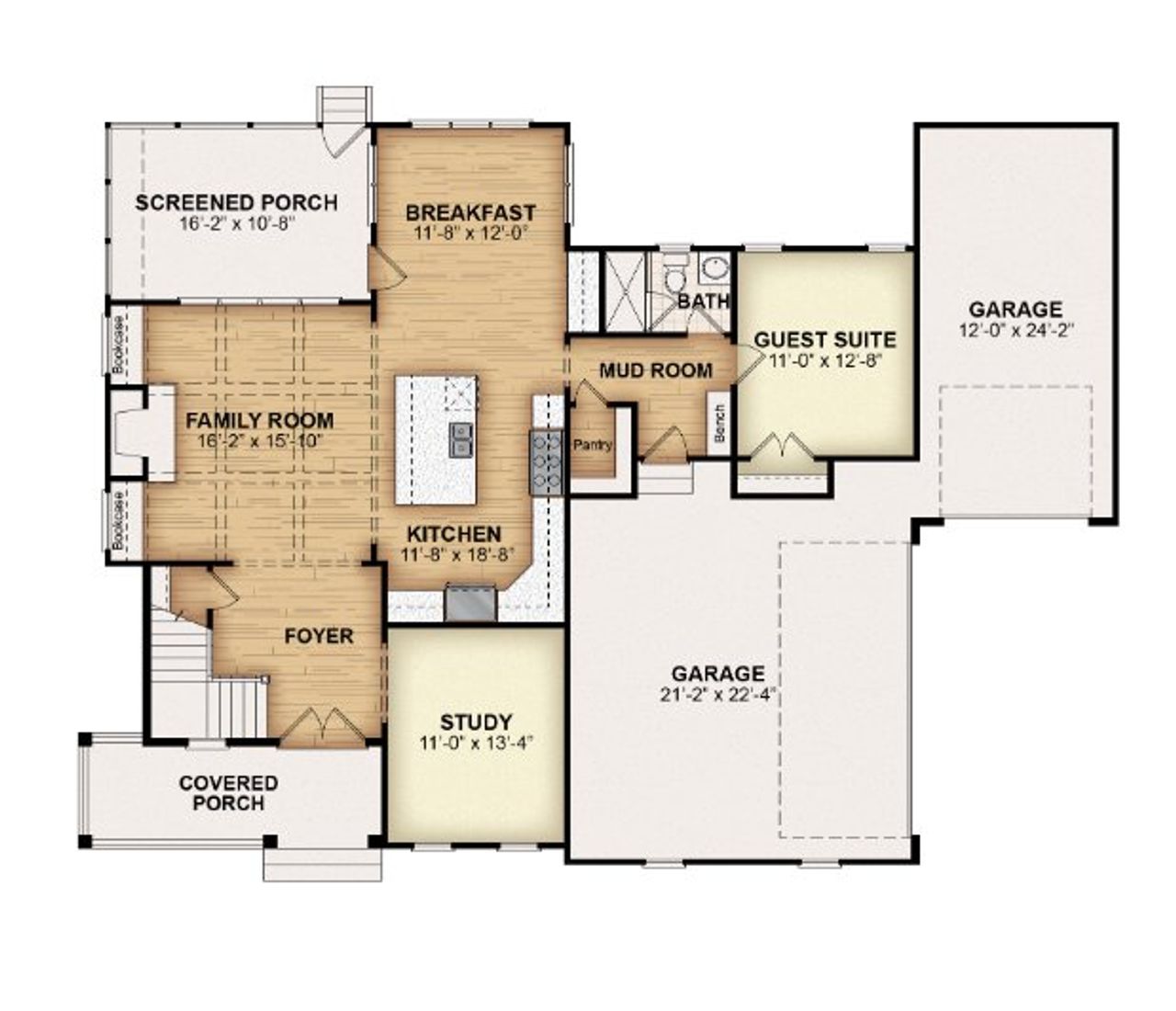 2D floor plan layout for the Morefield IV by Gemstone Homes in Calvins Mill, Youngsville, NC (Image 2). 2D floor plan layout for the Morefield IV by Gemstone Homes in Calvins Mill, Youngsville, NC (Image 2).