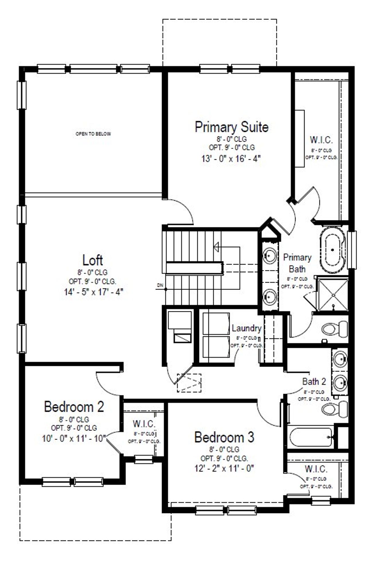 2D floor plan layout for the Lillian by View Homes in Murata Farms, Fort Lupton, CO (Image 2). 2D floor plan layout for the Lillian by View Homes in Murata Farms, Fort Lupton, CO (Image 2).