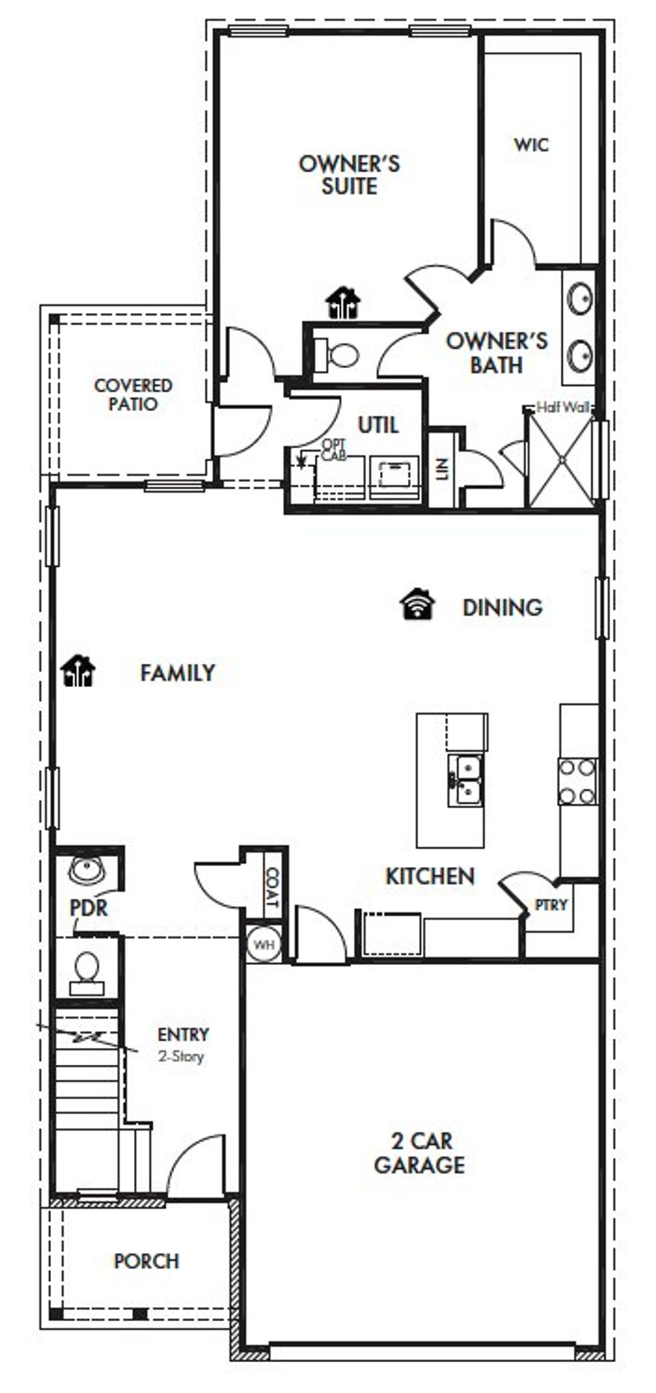 2D floor plan layout of this home in Churchill, Anna, TX (Image 2).