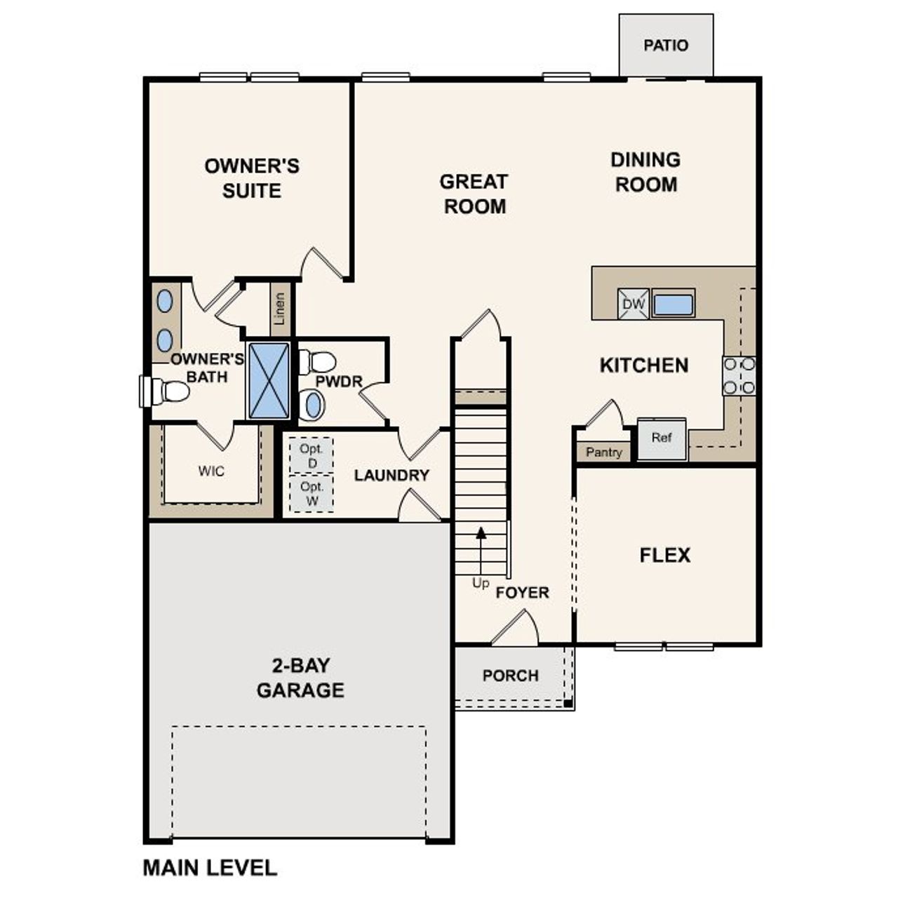 2D floor plan layout of this home in Shallow Creek, Hogansville, GA (Image 2). 2D floor plan layout of this home in Shallow Creek, Hogansville, GA (Image 2).