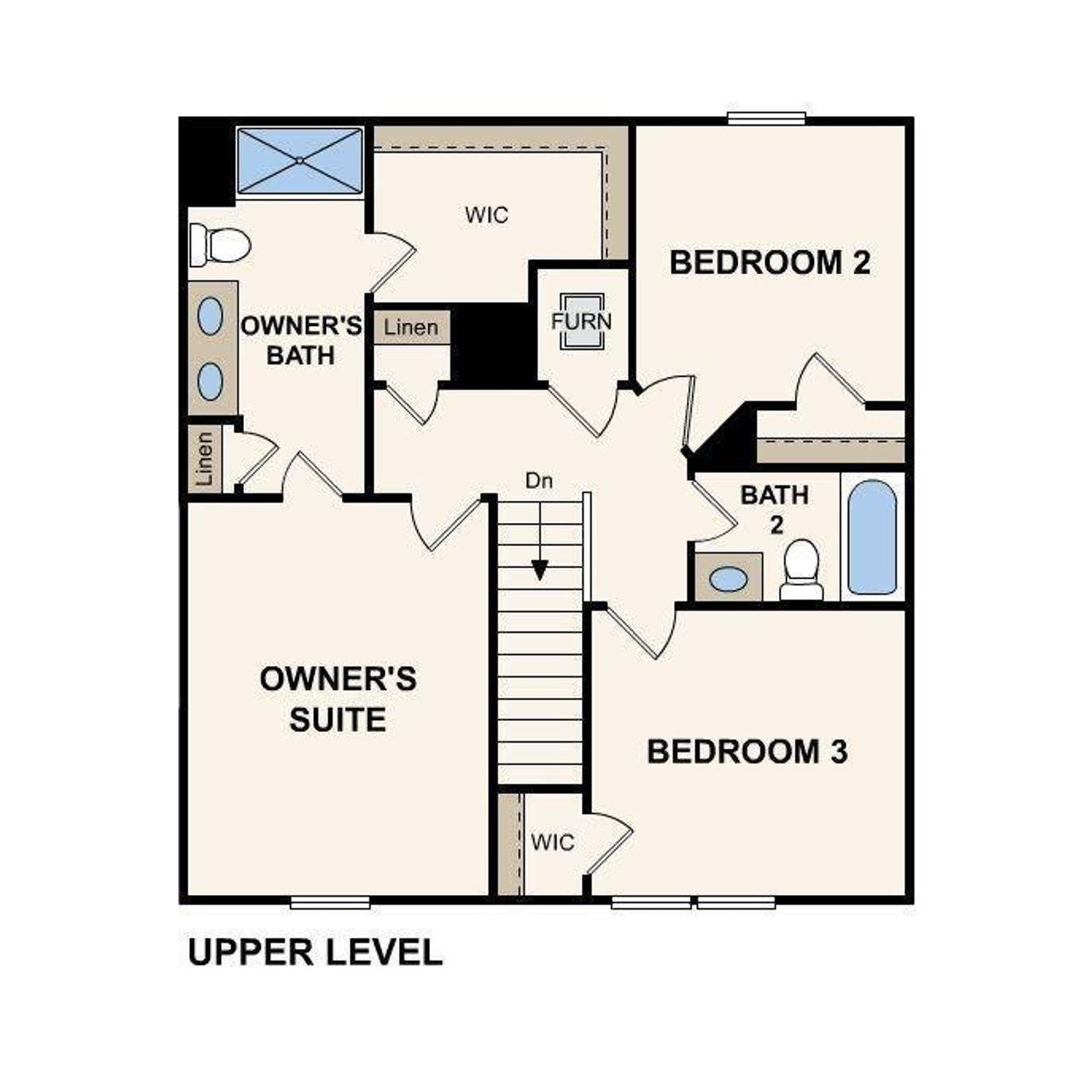 2D floor plan layout of this home in Kinsale, Macon, GA (Image 2).