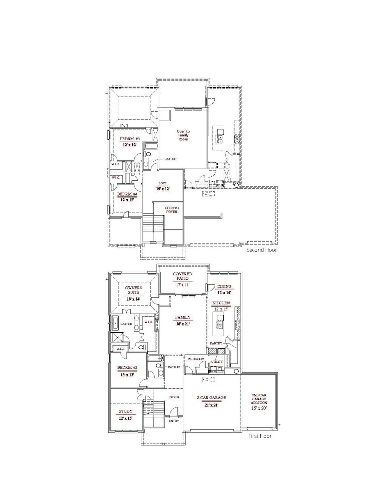 2D floor plan layout of this home in Settlers Glen, New Fairview, TX (Image 2). 2D floor plan layout of this home in Settlers Glen, New Fairview, TX (Image 2).