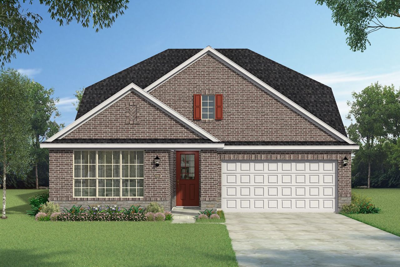 The Jasmine - Traditional 2 with Stone Elevation The Jasmine - Traditional 2 with Stone Elevation