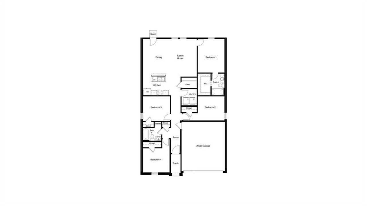D.R. Horton's  Baylor Floorplan - All Home and community information, including pricing, included features, terms, availability and amenities, are subject to change at any time without notice or obligation. All Drawings, pictures, photographs, video, square footages, floor plans, elevations, features, colors and sizes are approximate for illustration purposes only and will vary from the homes as built.