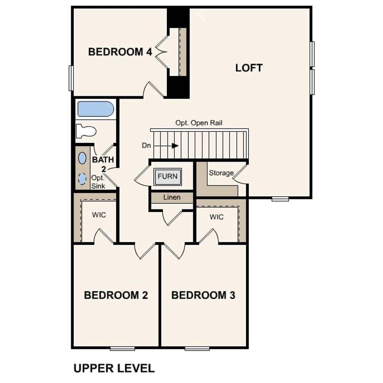 2D floor plan layout of this home in Mirabella, Brookshire, TX (Image 2).