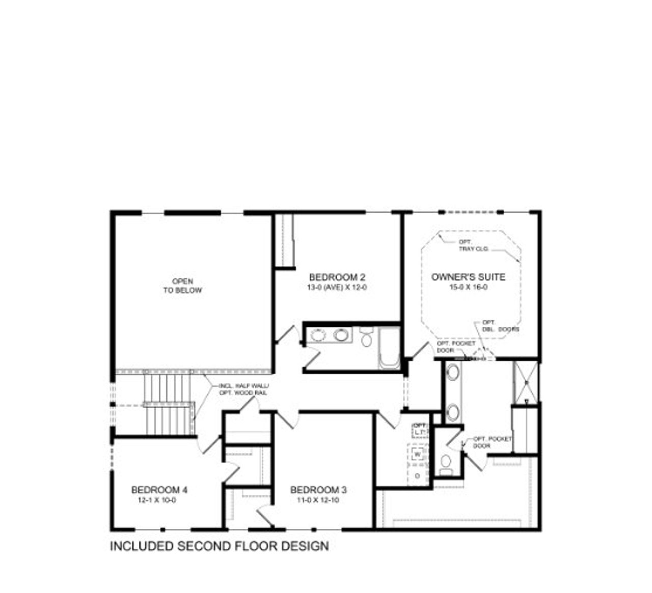 2D floor plan layout for the Grandin by Fischer Homes in Twin Lakes, Hoschton, GA (Image 2). 2D floor plan layout for the Grandin by Fischer Homes in Twin Lakes, Hoschton, GA (Image 2).