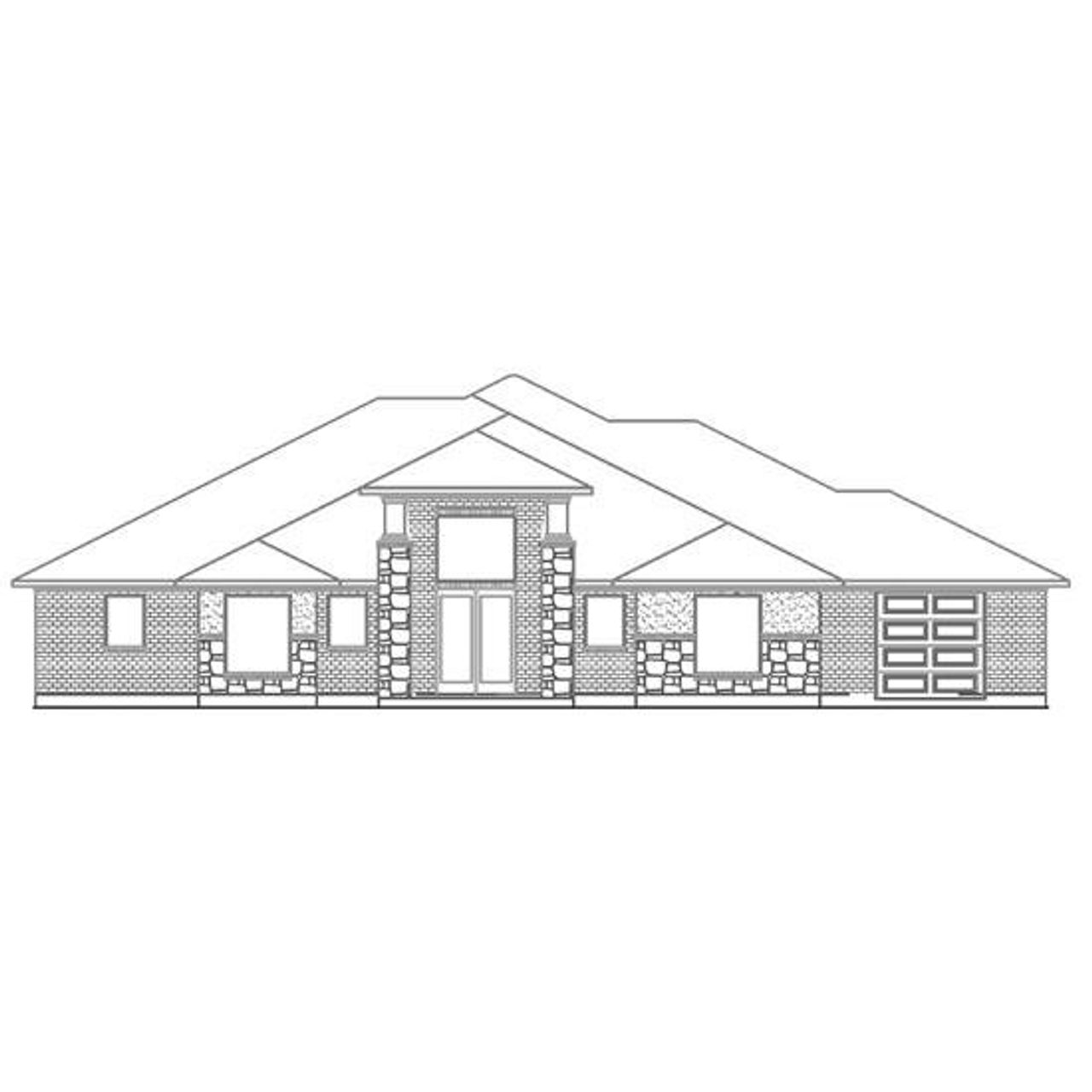 Representative rendering of the exterior for the Cibolo by Harrisburg Homes (Image 2).
