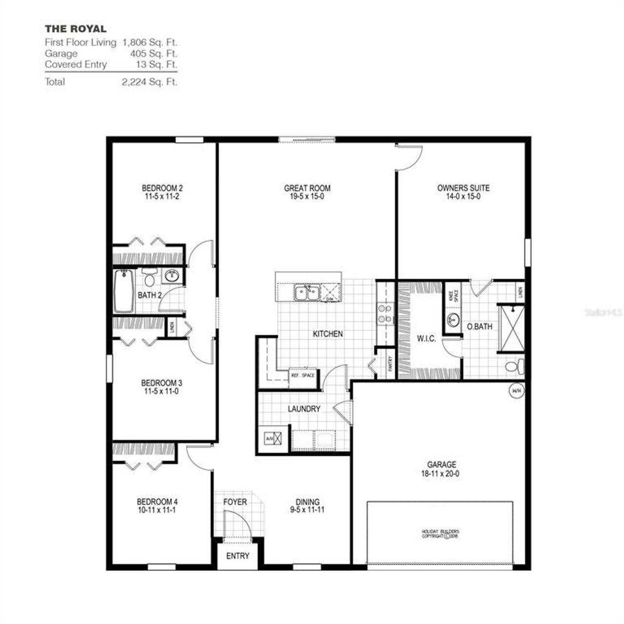 2D floor plan layout of this home in , Port Charlotte, FL (Image 2).
