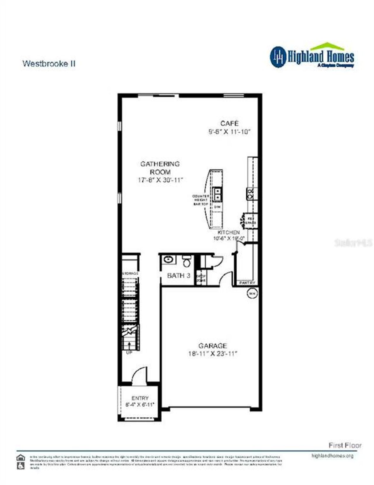2D floor plan layout of this home in Harbor at Lake Henry - Single-Family Homes, Winter Haven, FL (Image 2).
