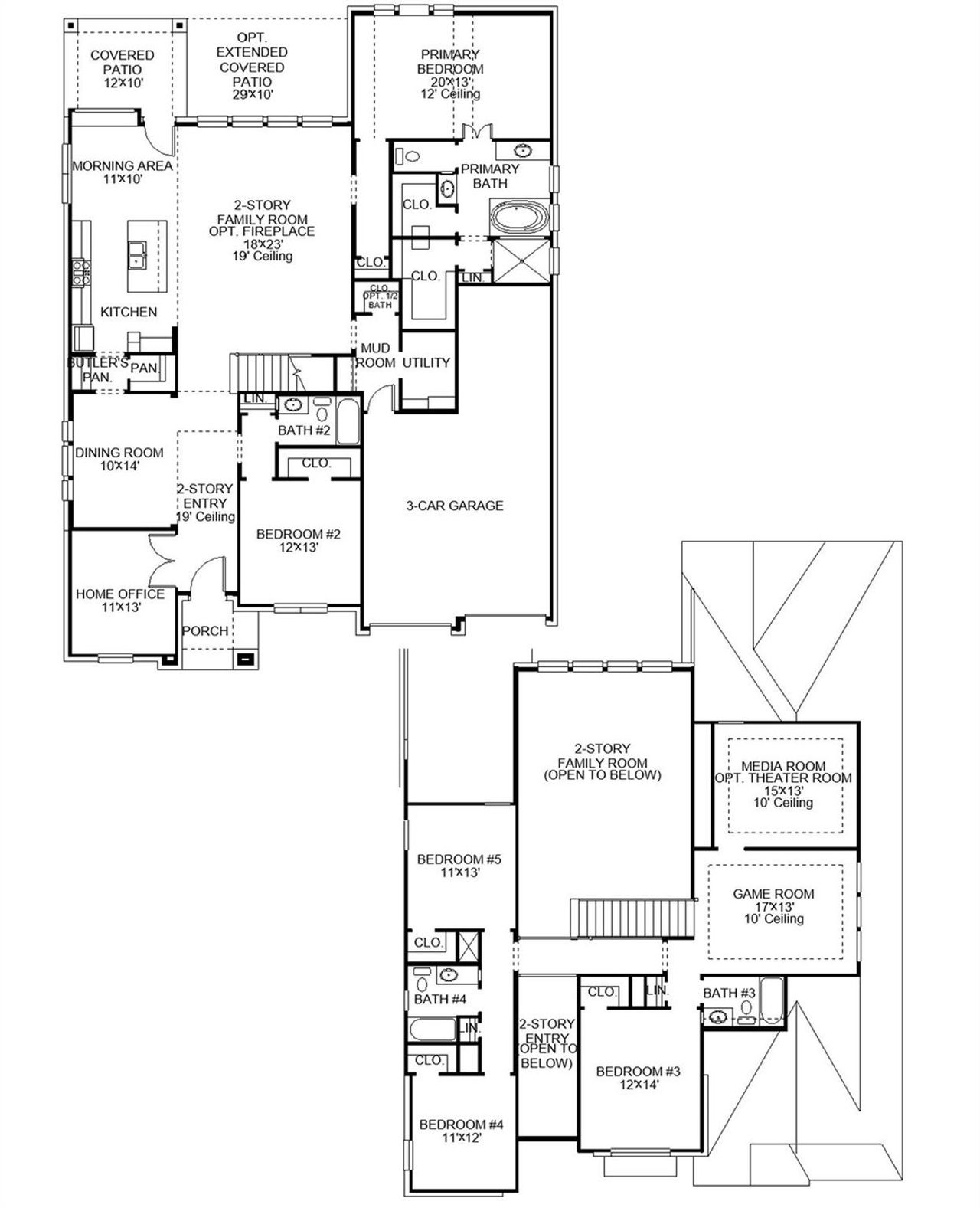 2D floor plan layout of this home in Revera, Richmond, TX (Image 2). 2D floor plan layout of this home in Revera, Richmond, TX (Image 2).