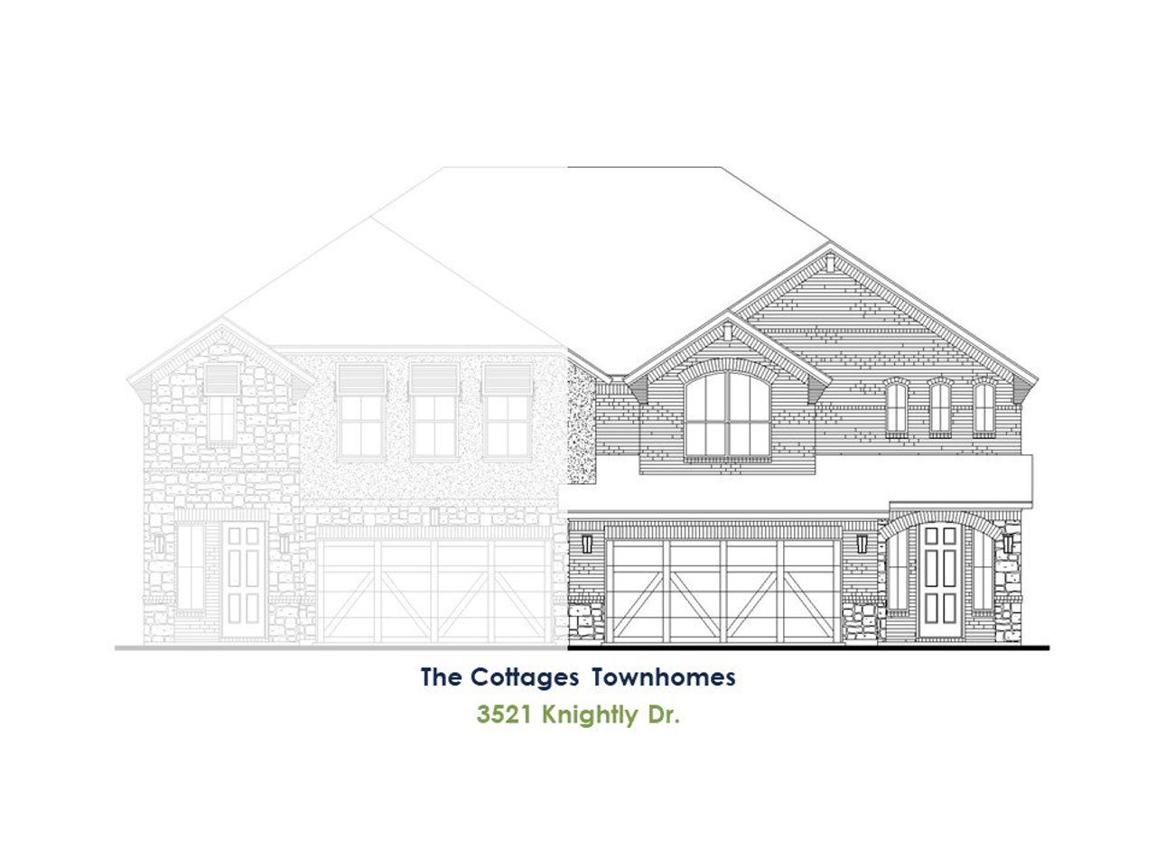 Representative exterior photo of a completed home built from the TH Building 10 Unit 2 C by American Legend Homes in Castle Hills Northpointe - Townhomes, Lewisville, TX (Image 2). Representative exterior photo of a completed home built from the TH Building 10 Unit 2 C by American Legend Homes in Castle Hills Northpointe - Townhomes, Lewisville, TX (Image 2).