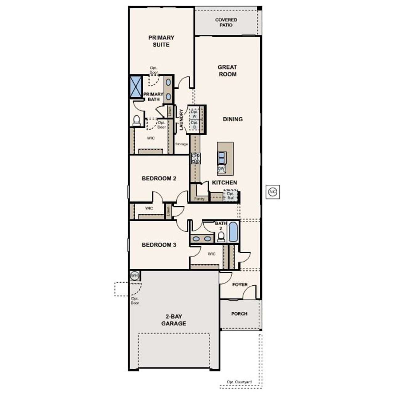 2D floor plan layout of this home in Manzanita at Teravalis, Buckeye, AZ (Image 2). 2D floor plan layout of this home in Manzanita at Teravalis, Buckeye, AZ (Image 2).