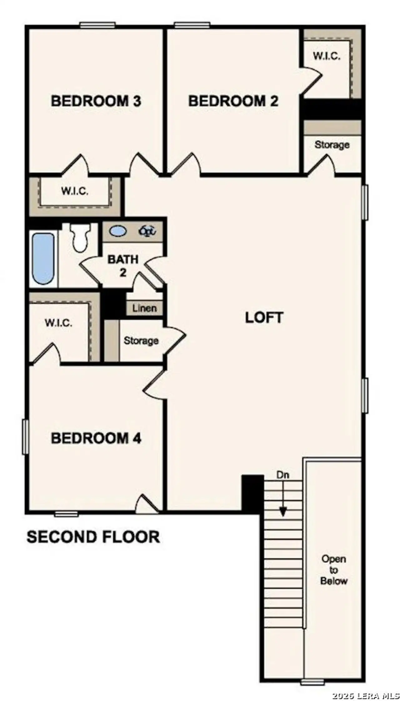 2D floor plan layout of this home in Summerlin, San Antonio, TX (Image 2).