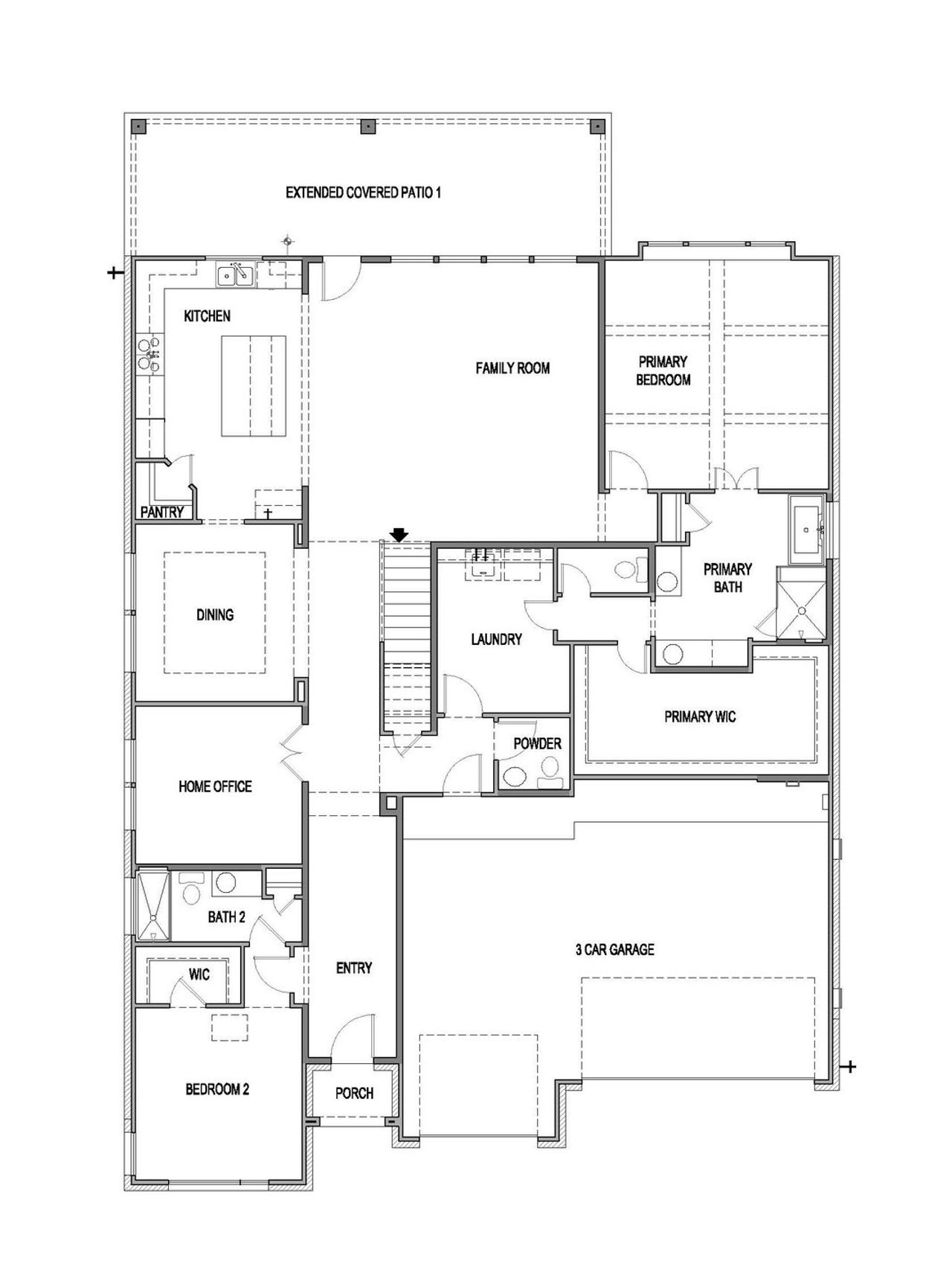 2D floor plan layout of this home in East View Farms, Georgetown, TX (Image 2). 2D floor plan layout of this home in East View Farms, Georgetown, TX (Image 2).