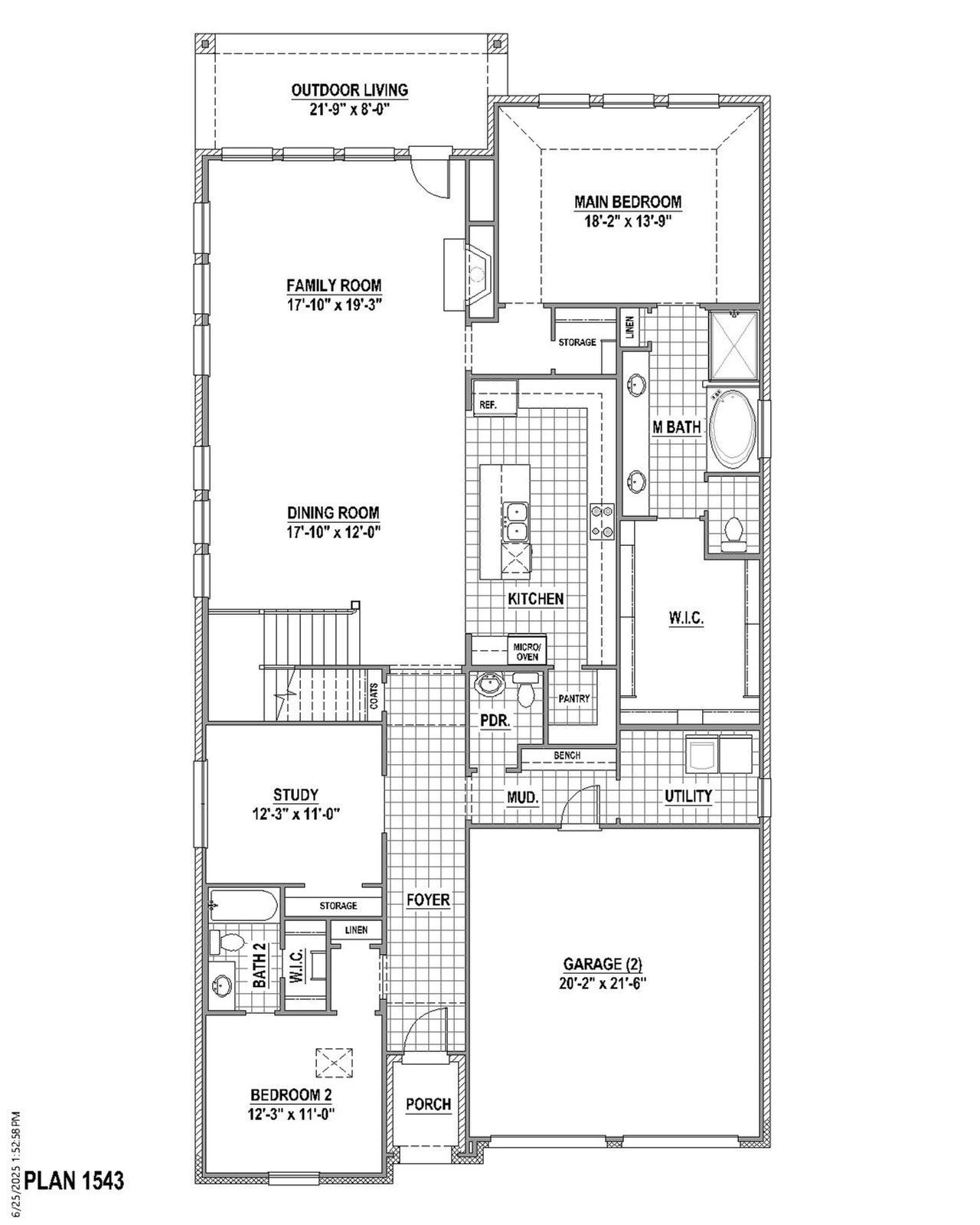 Plan 1543 1st Floor